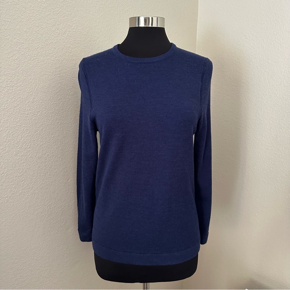 Lululemon Merino Wool Blend Midnight Navy Long Sleeve Sweater Size XS